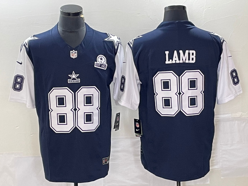 Men's Dallas Cowboys CeeDee Lamb #88 Navy Jersey